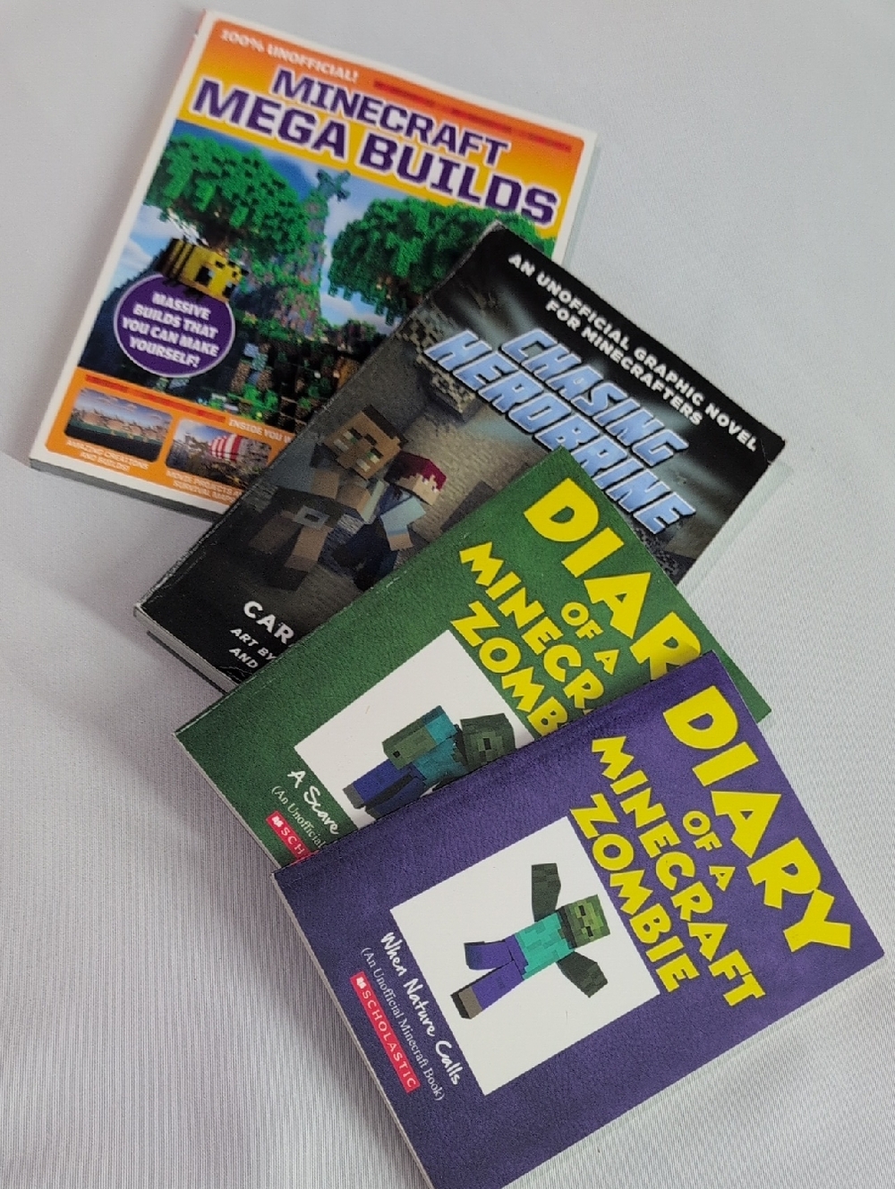 Diary of a Minecraft Zombie, Minecraft Builders, Graphic Novel Book Bundle -